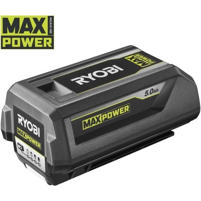 RYOBI - Tondeuse 36V MAXPOWER Power Assist Brushless - Ø coupe 46 cm - ramassage/mulching + batterie 5 Ah & charg. - RLM36X46H50PG 4