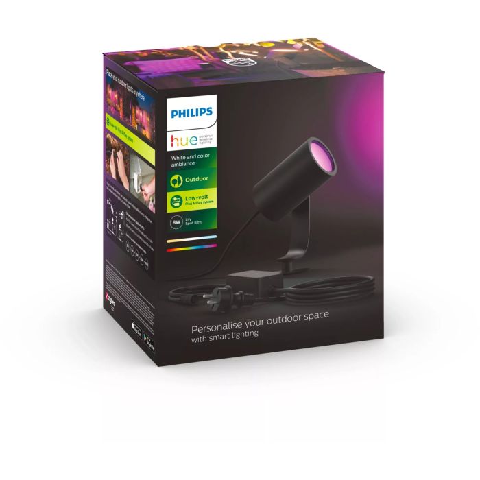 Philips Hue White & Color Ambiance Lily Spot 1 flg. Basis Schwarz 640lm 7