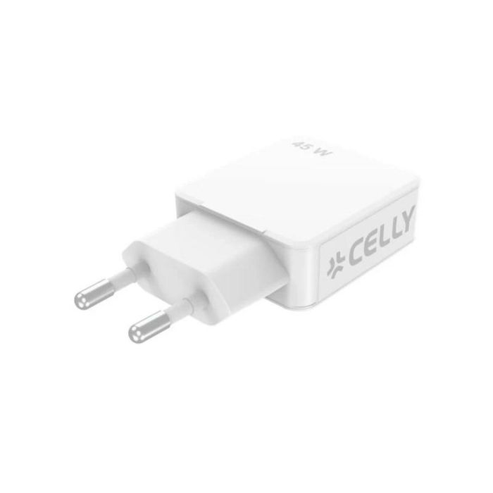 Chargeur mural Celly SLIMTC1C1A45WWH Blanc 45 W 6