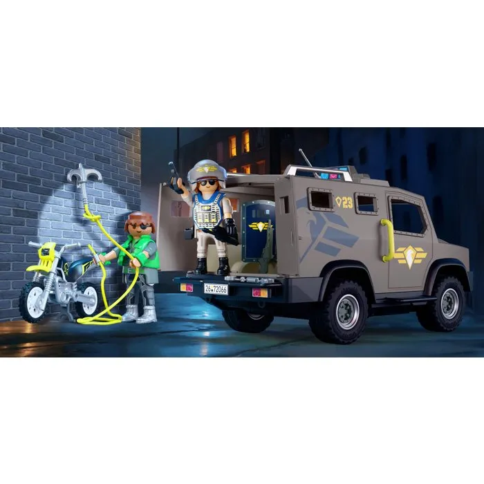 Playmobil 72066 Fourgon d'intervention des forces spéciales City Action - Set Les policiers, Promo Pack 56 pièces, pour enfant dès 4 ans