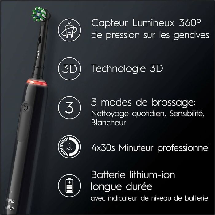 Brosse à dents électrique Braun Noir 8