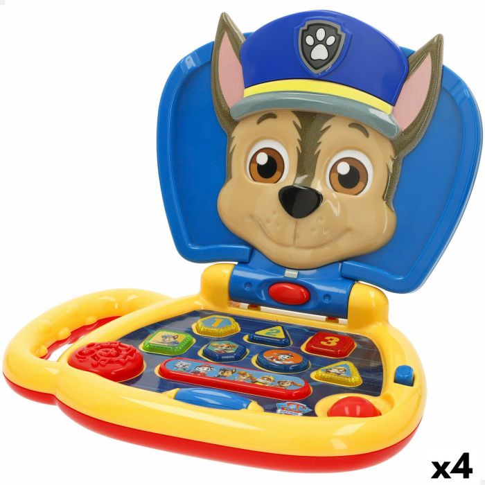 Ordinateur-jouet The Paw Patrol Anglais 20 x 17 x 14 cm Multicouleur (4 Unités)