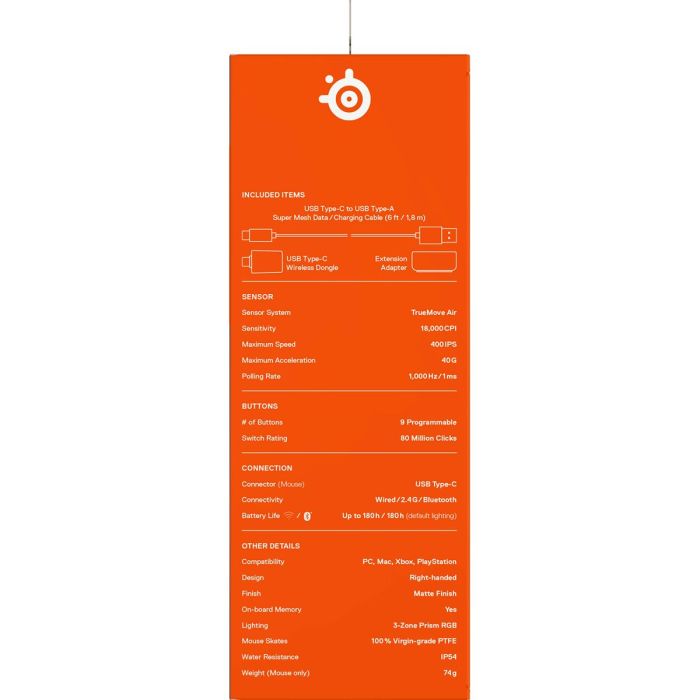 Souris Gaming SteelSeries Aerox 5 Wireless 3