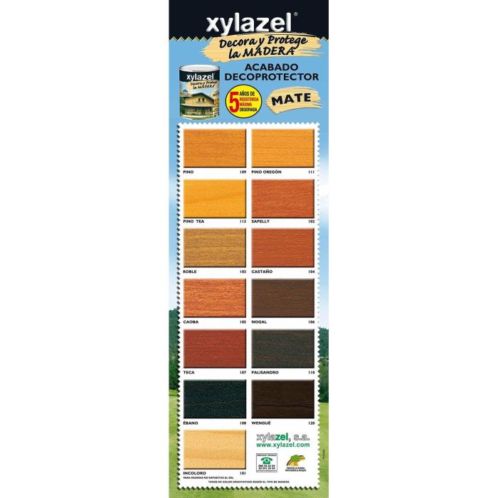 Lasure Xylazel Plus Decora Acajou 750 ml Mat 1