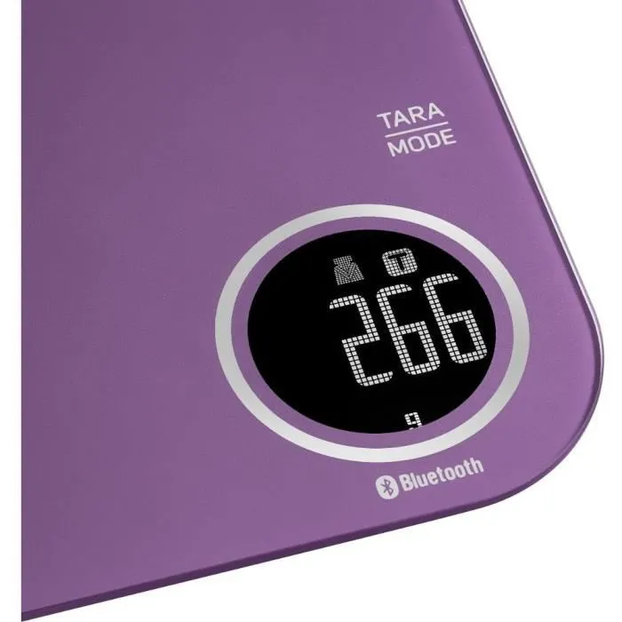 Balance de cuisine Sencor SKS 7073VT - 5 kg, Précision 1 g, Écran LCD rétroéclairé, 3 Modes, Fonction Tare, Compatible Appli