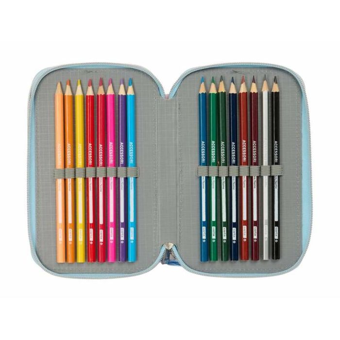 Pochette à crayons triple Frozen Ice magic 12,5 x 19,5 x 5,5 cm 2