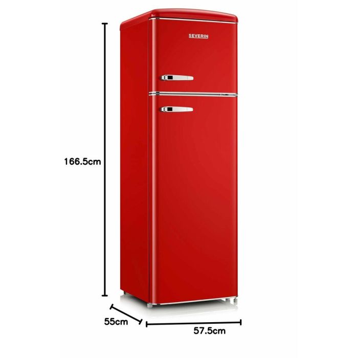 Réfrigérateur Combiné Severin RKG8983 167 Rouge 246 l 2