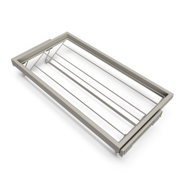 Emuca Kit de rangement de chaussures en métal et cadre avec coulisses à fermeture souple pour armoire, réglable, module 900mm, Gris pierre 0 Emuca Kit de rangement de chaussures en métal et cadre avec coulisses à fermeture souple pour armoire, réglable, module 900mm, Gris pierre 0