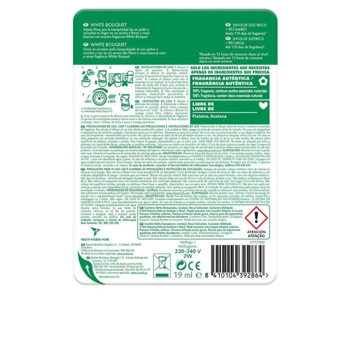 Air-Wick Ambientador Electrico Completo #White Bouquet 19 Ml 1