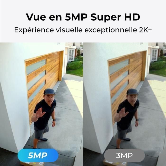 Caméra extérieure - REOLINK - B430 - Panneau solaire - Blanc 1