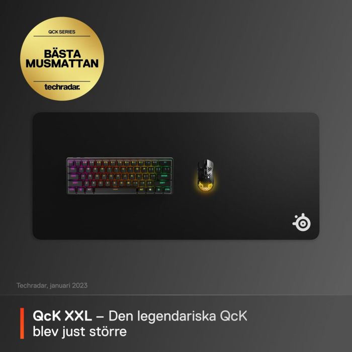 Tapis de Souris SteelSeries SteelSeries QcK XXL Noir 90 x 40 cm 7 Tapis de Souris SteelSeries SteelSeries QcK XXL Noir 90 x 40 cm 7