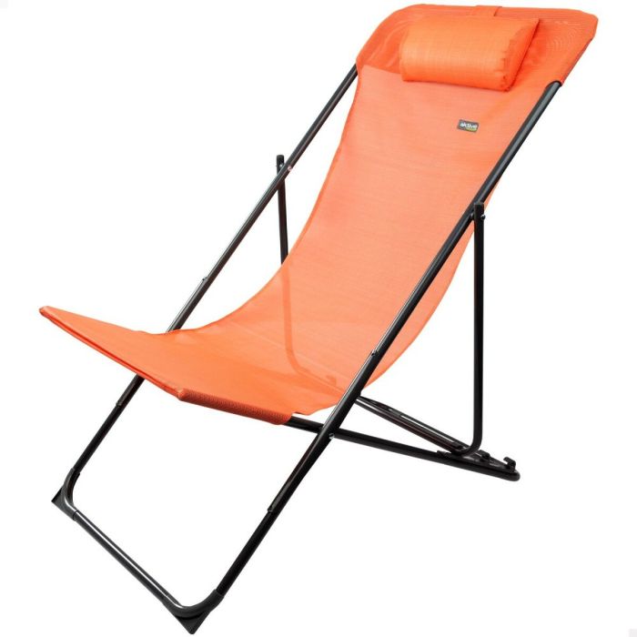 Chaise longue inclinable Aktive Orange 53 x 87 x 78 cm (4 Unités) 6 Chaise longue inclinable Aktive Orange 53 x 87 x 78 cm (4 Unités) 6