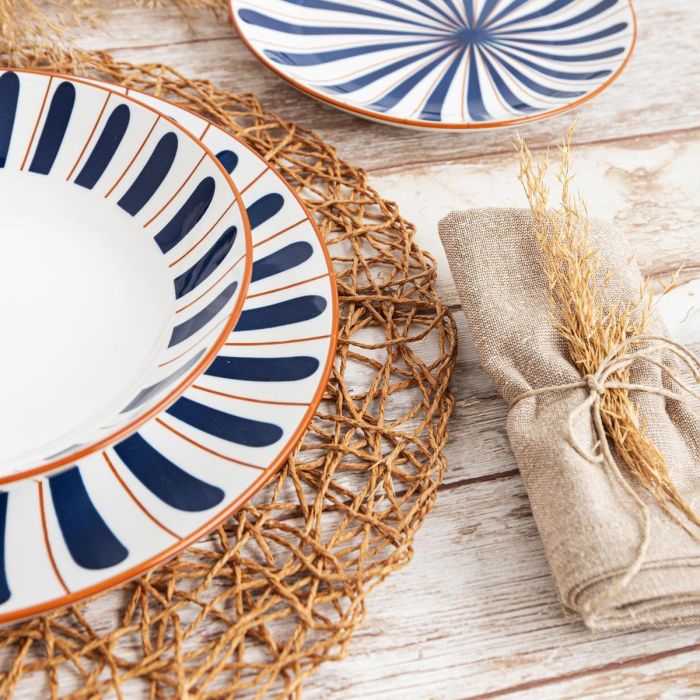 Plato Hondo Porcelana Oceanika Bidasoa 20 cm 2