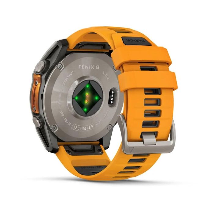 Montre intelligente GARMIN Fénix 8 AMOLED Orange 1,4" Ø 50 mm