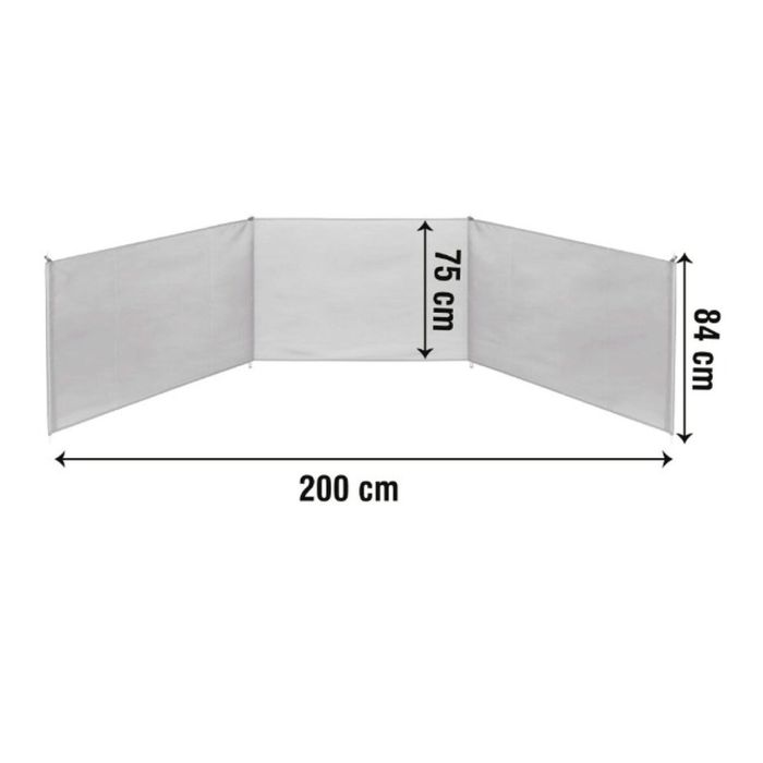 pare-vent de plage Aktive 200 x 84 x 2 cm 1 pare-vent de plage Aktive 200 x 84 x 2 cm 1