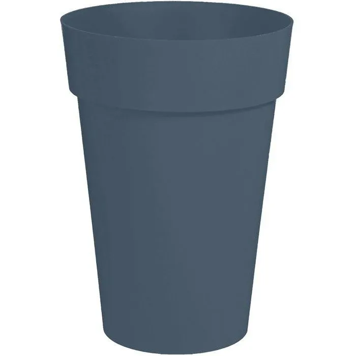 EDA - Vase Toscane Haut et Rond pour Intérieur et Extérieur, Bleu Jean, Ø 46 cm x H 65 cm, 67 Litres, Traité Anti-UV et Gélif EDA - Vase Toscane Haut et Rond pour Intérieur et Extérieur, Bleu Jean, Ø 46 cm x H 65 cm, 67 Litres, Traité Anti-UV et Gélif