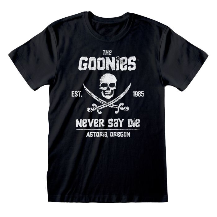 T shirt à manches courtes The Goonies Never Say Die Noir Unisexe 0 T shirt à manches courtes The Goonies Never Say Die Noir Unisexe 0