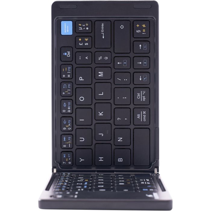 Clavier sans fil pliable - Ordinateur, tablette, smartphone, TV - Touches ciseaux - BLUESTORK - KB-MINI-FOLD/FR - AZERTY - Noir 2