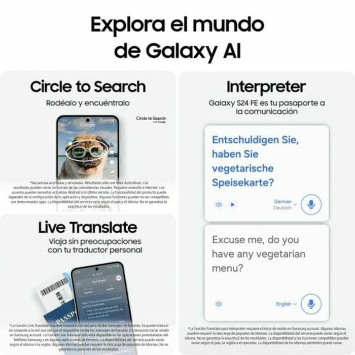 Smartphone Samsung Galaxy S24 FE 5G 6,7" 8 GB RAM 256 GB Vert 4