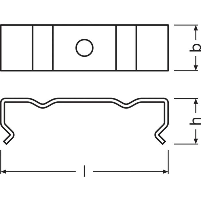 Ledvance Clip Perfil Ancho Tiras LED PW02/MB Blanc Pack 2 LVE-4058075276659 1