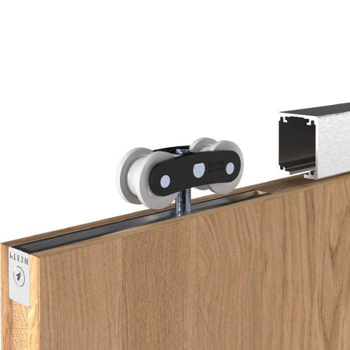 Sistema De Puerta Corredera Klein Lite-60 Retrac - Montaje Empotrado Para Madera Hasta 60 Kg Klein 1