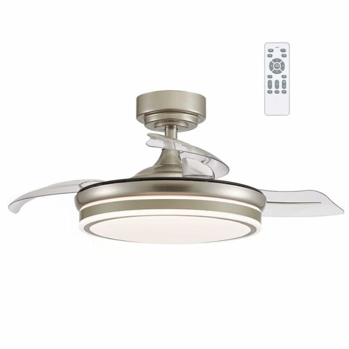 Ventilateur de Plafond CristalRecord Transparent Métal Ø 92 cm 5