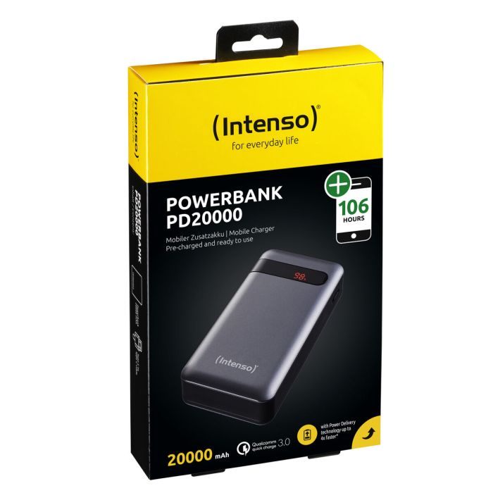 Powerbank INTENSO Noir Anthracite 20000 mAh 1 Powerbank INTENSO Noir Anthracite 20000 mAh 1