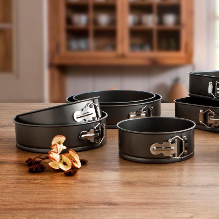 Molde Desmontable Acero Pintado Sweet Grey Quid 24x10 cm (8 Unidades) 1