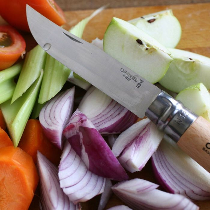 Couteau Opinel Nº9 9 cm Acier inoxydable Bois de hêtre 2 Couteau Opinel Nº9 9 cm Acier inoxydable Bois de hêtre 2