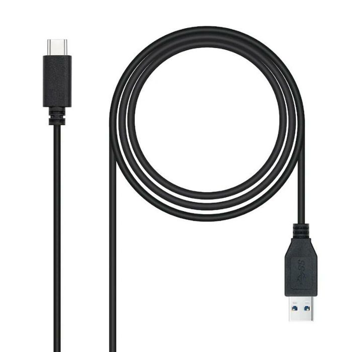 Câble USB A vers USB-C NANOCABLE 10.01.4002 Noir 2 m (1 Unité) 2