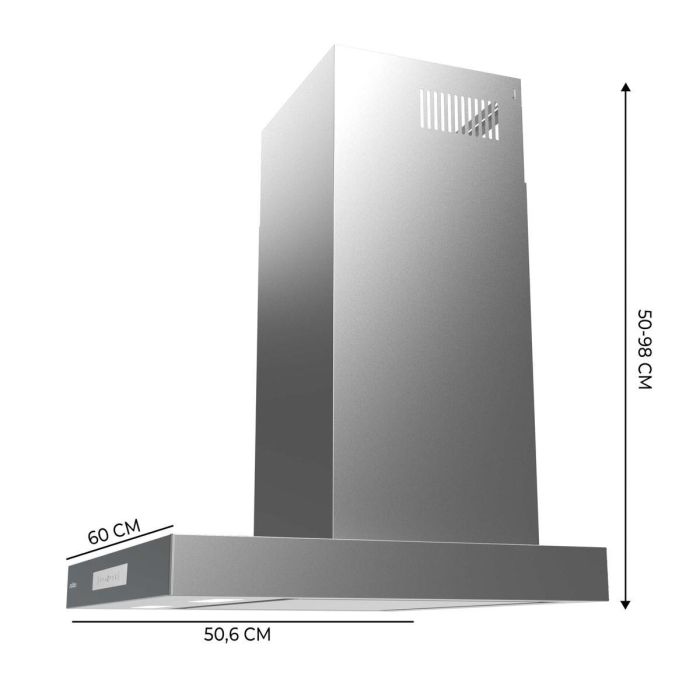 Hotte Conventionnelle Cecotec Bolero Flux TT 608000 Slim Glass 60 cm Blanche A++ 13 Hotte Conventionnelle Cecotec Bolero Flux TT 608000 Slim Glass 60 cm Blanche A++ 13