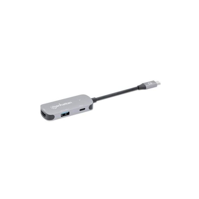 MANHATTAN USB-C auf HDMI 3-in-1 Docking-Konverter mit PD 5