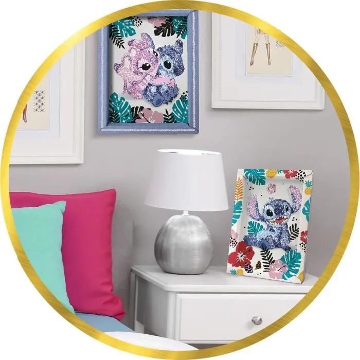 Lansay Jeu créatif Lentejuelas Stitch & Angel à partir de 7 ans LAN3181860203514 5