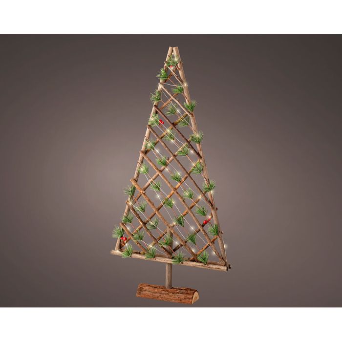 Sapin de Noël Lumineo Bois 40 x 7 x 80 cm MicroLED Décoratif 1 Sapin de Noël Lumineo Bois 40 x 7 x 80 cm MicroLED Décoratif 1