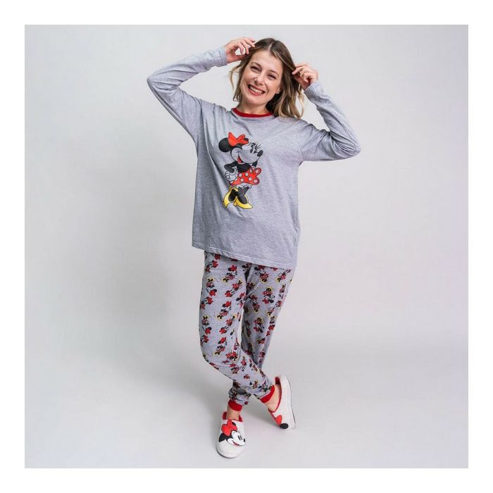 Pyjama Minnie Mouse Gris Femme 6
