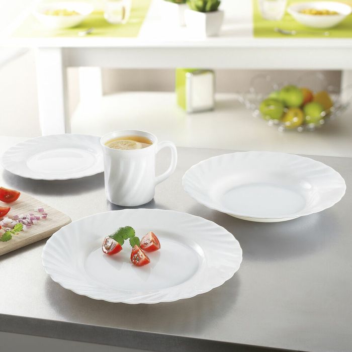 Tasse Luminarc Trianon Blanc verre 290 ml (6 Unités) (Pack 6x) 1 Tasse Luminarc Trianon Blanc verre 290 ml (6 Unités) (Pack 6x) 1