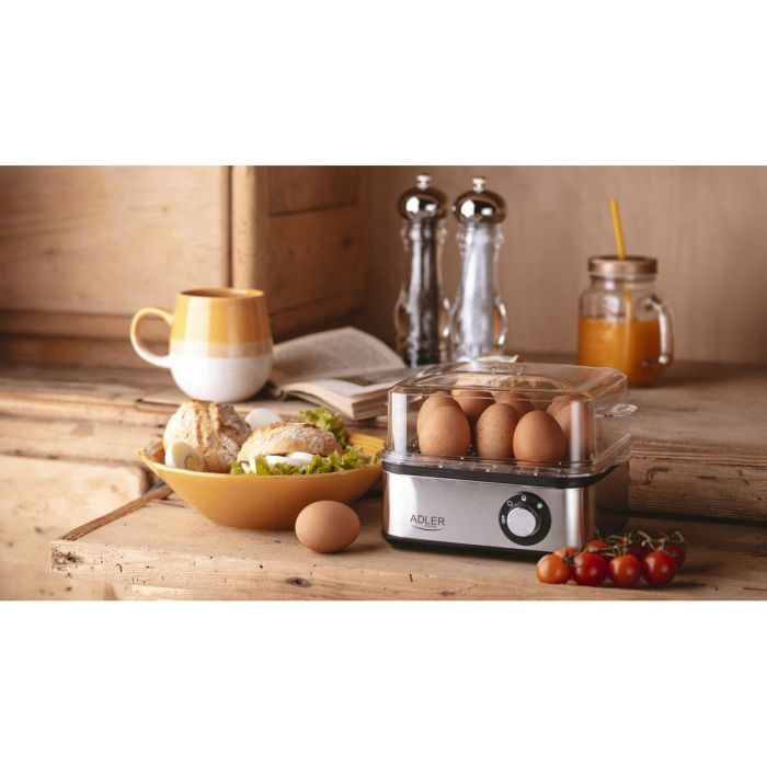 Bouilloire à œufs Adler AD 4486 Noir Argenté 13