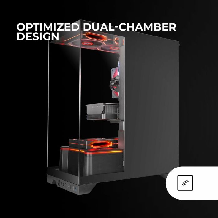 Boîtier ATX semi-tour Mars Gaming MCPRISMA Noir 4 Boîtier ATX semi-tour Mars Gaming MCPRISMA Noir 4