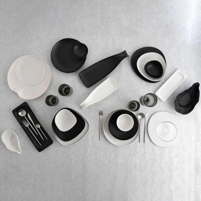 Assiette plate Bidasoa Fosil Blanc Céramique Carré 21,1 x 20,3 x 2,3 cm (9 Unités) 5 Assiette plate Bidasoa Fosil Blanc Céramique Carré 21,1 x 20,3 x 2,3 cm (9 Unités) 5