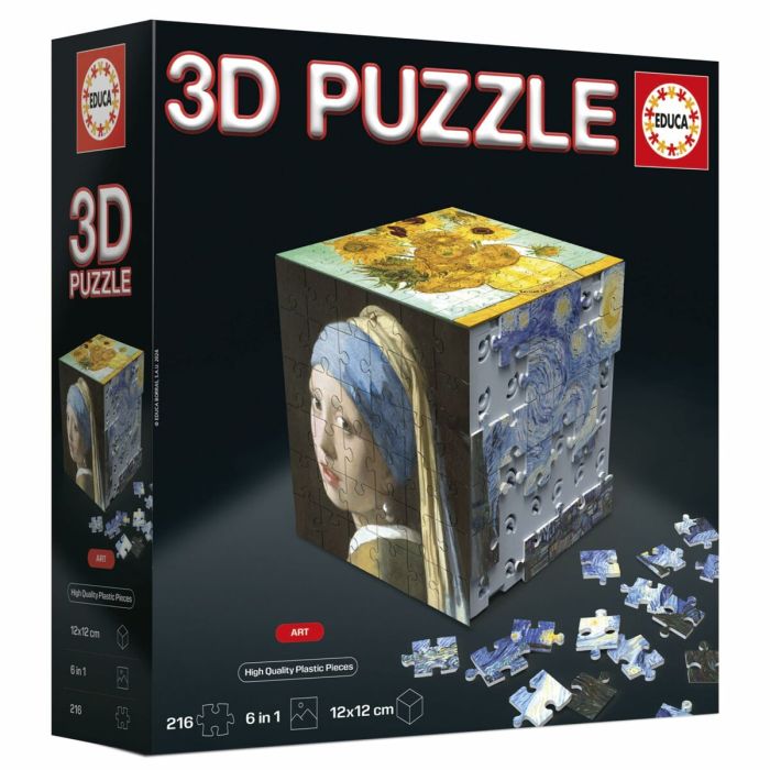 Puzzle Educa Arte en Cubo 36 Pièces 216 Pièces (6 Unités) 7