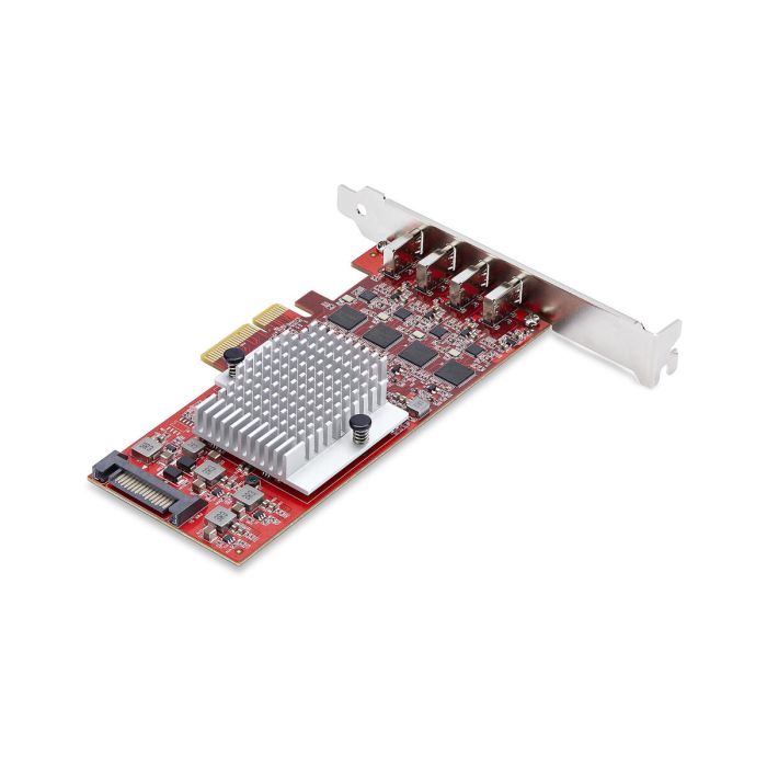 Câble USB Startech P10Q4C-USB-CARD Rouge 2 Câble USB Startech P10Q4C-USB-CARD Rouge 2