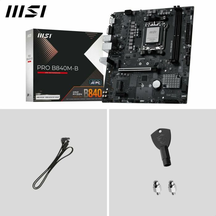Carte Mère MSI PRO B840M-B AMD AM5 AMD 1
