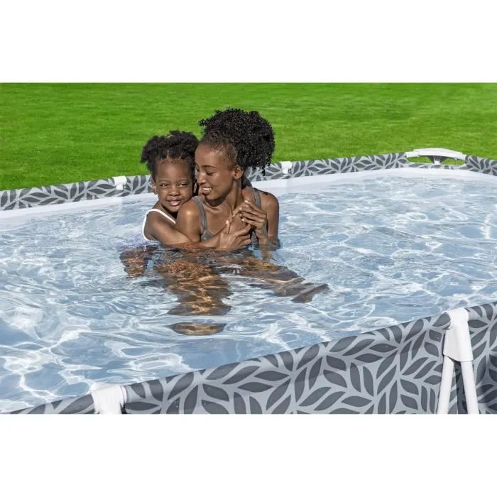 Bestway BES6941607347430 Piscine tubulaire surélevée Steel Pro - 366 x 201 x 66 cm - Rectangulaire 3