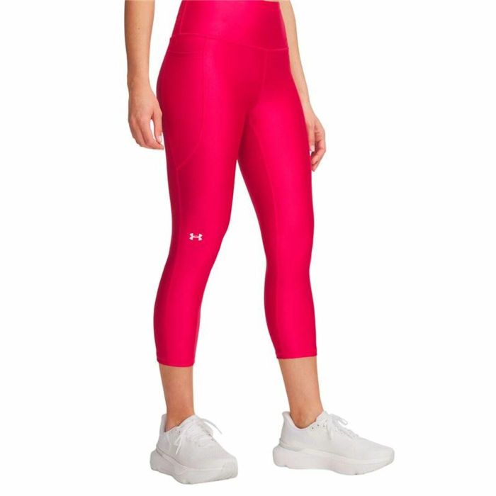 Leggings de Sport pour Femmes Under Armour Tech Hi Capri Rose