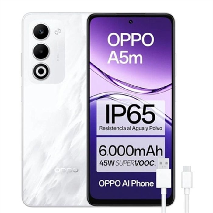 Smartphone Oppo A5M WHITE 6,67" Octa Core 8 GB RAM 256 GB Blanc