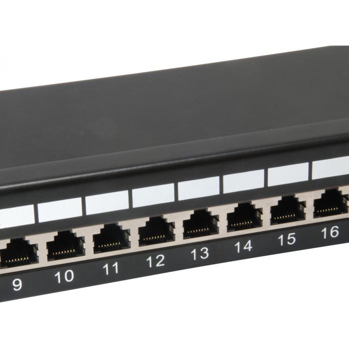 Equip Patchpanel 24x RJ45 Cat6 19" FTP 1HE ISO/IEC schwarz 4