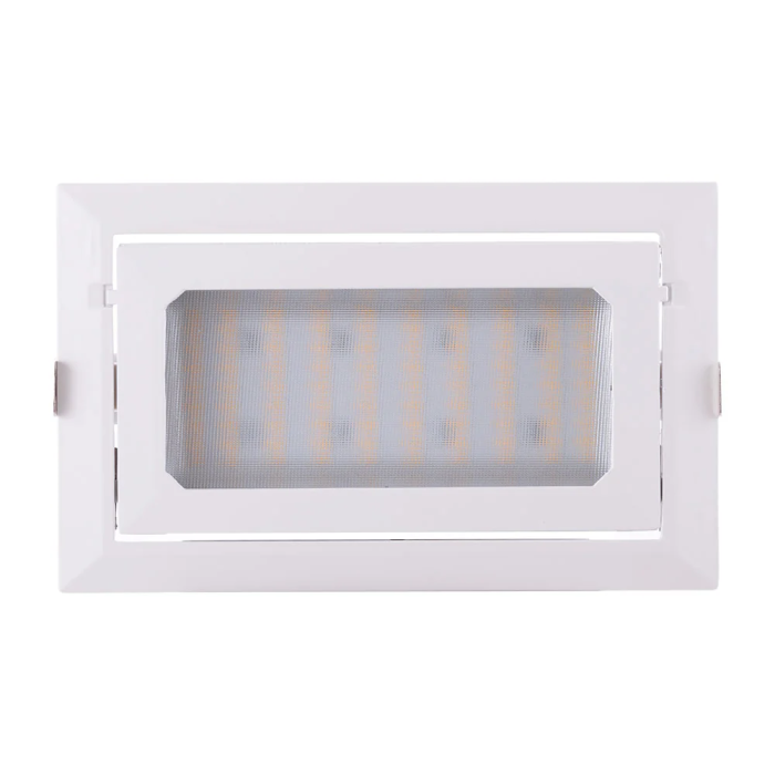 HO-COB Downlight LED Rectangulaire Orientable 40W 6600Lm 2700K 40.000H [HO-COB-R-OR-40W-WW] 3