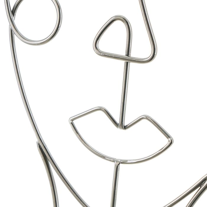 Figurine Décorative Blanc Argenté Céramique Fer 18,5 x 8 x 34,3 cm 2