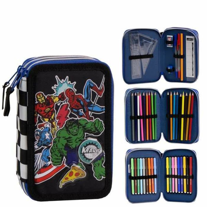 Pochette crayons The Avengers Noir 12,5 x 6,5 x 19,5 cm 0 Pochette crayons The Avengers Noir 12,5 x 6,5 x 19,5 cm 0