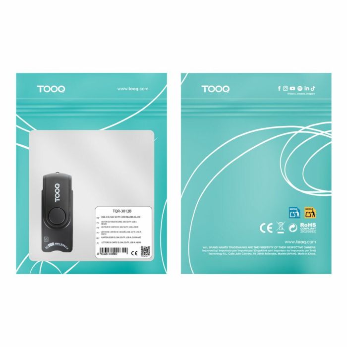 Lecteur de Cartes TooQ TQR-3012B 10 Lecteur de Cartes TooQ TQR-3012B 10